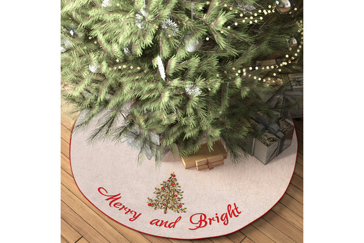 Beige tree skirt best sale